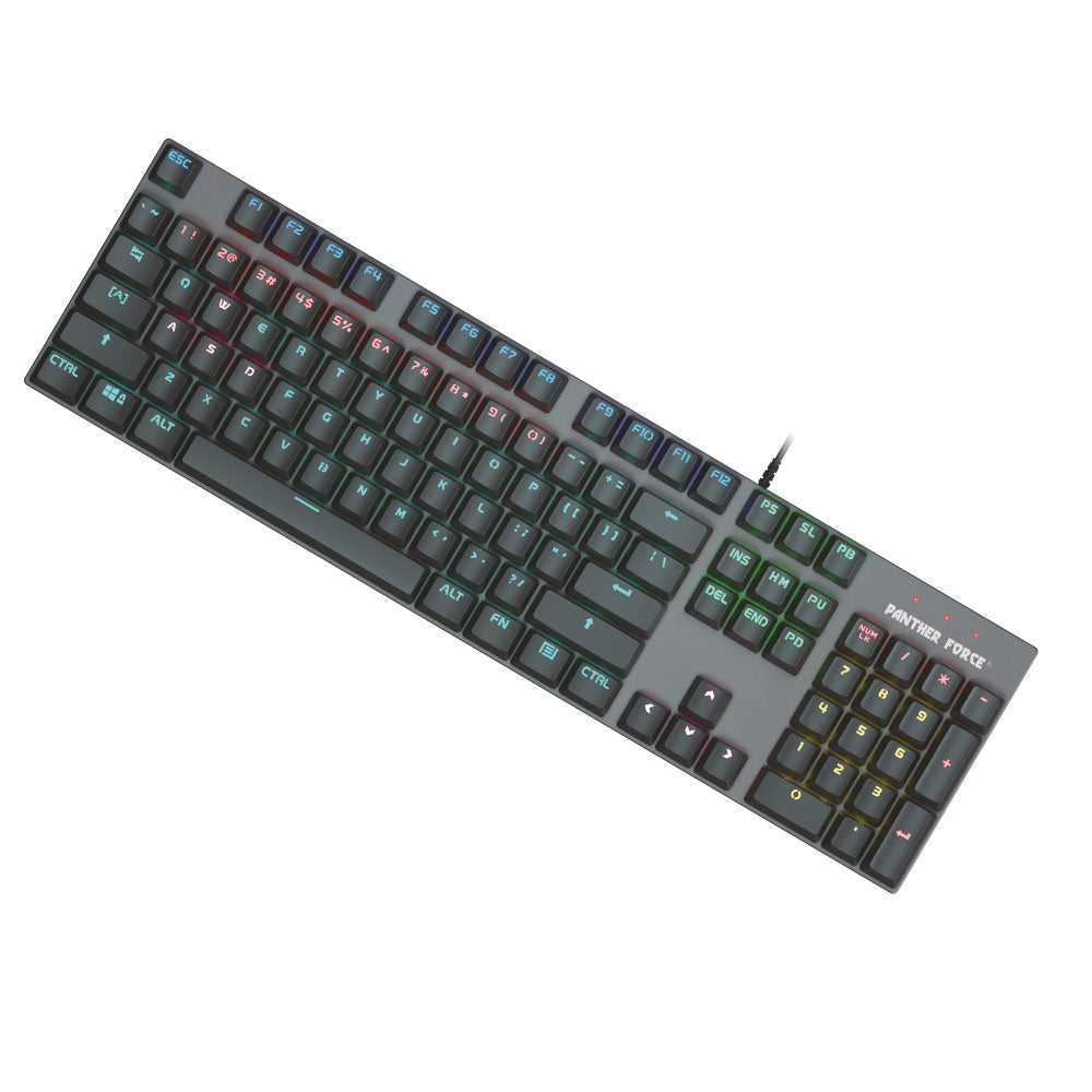 Panther Force Mechanical Gaming Keyboard & Mouse Combo - PF138 - RGB Backlighting, Adjustable DPI, Ergonomic Design, Durable Build, High-Precision Performance Panther Force Mechanical Gaming Keyboard & Mouse Combo - PF138 - RGB Backlighting, Adjustable DPI, Ergonomic Design, Durable Build, High-Precision Performance
